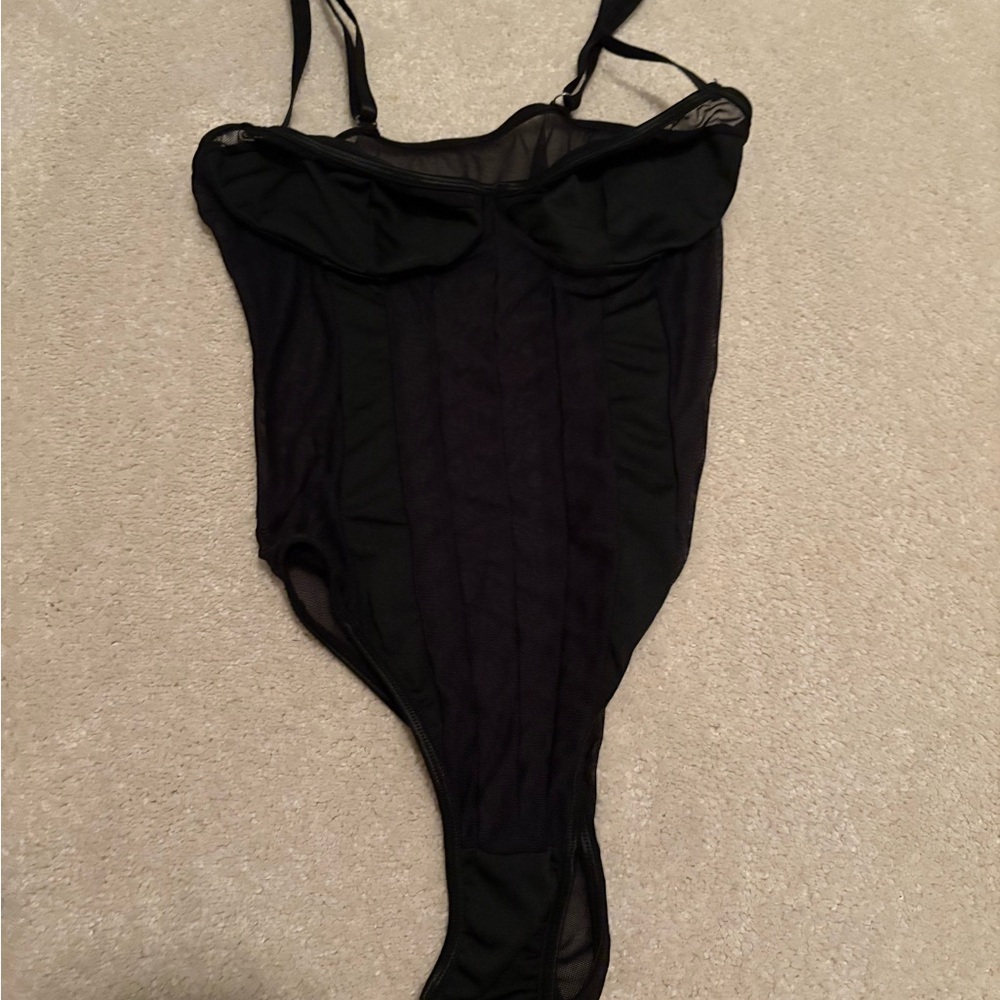 Black Sheer Bodysuit